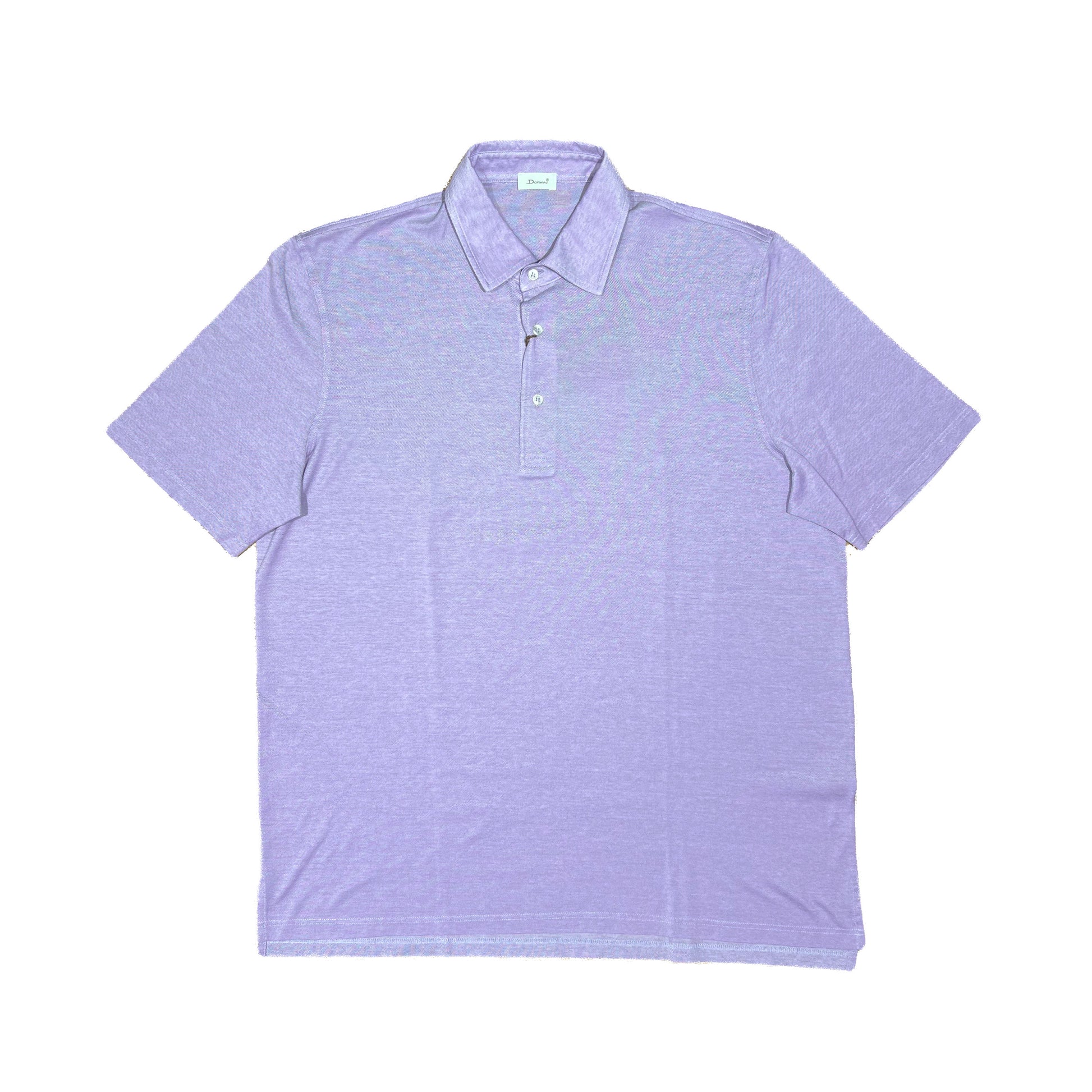 Polo lila de punto fino Doriani