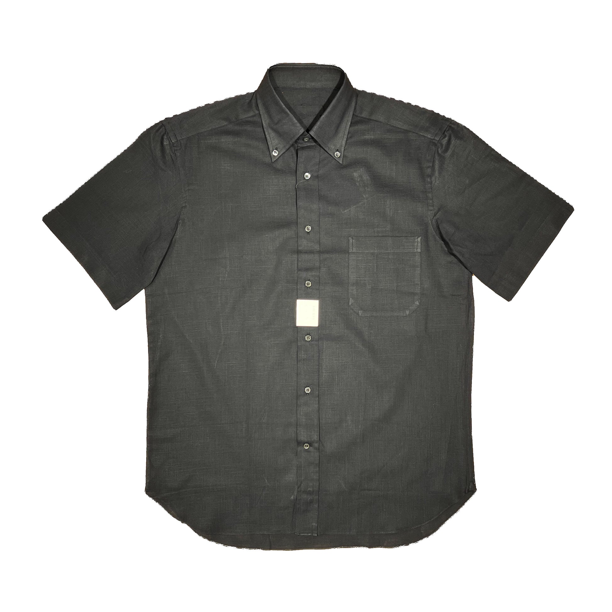 Camisa negra de lino con bolsillo Sir Bosner