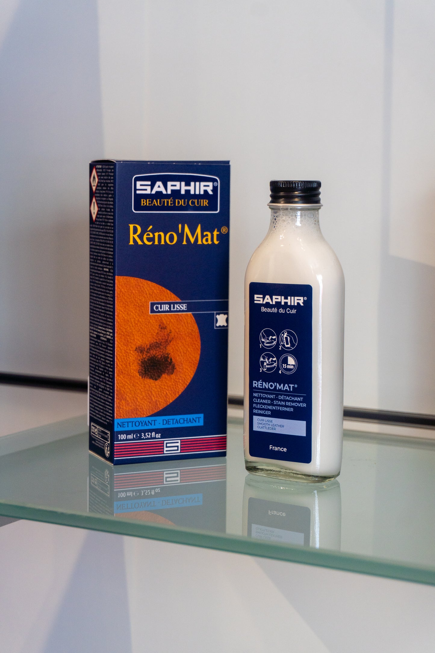 Saphir Limpiador de cuero liso