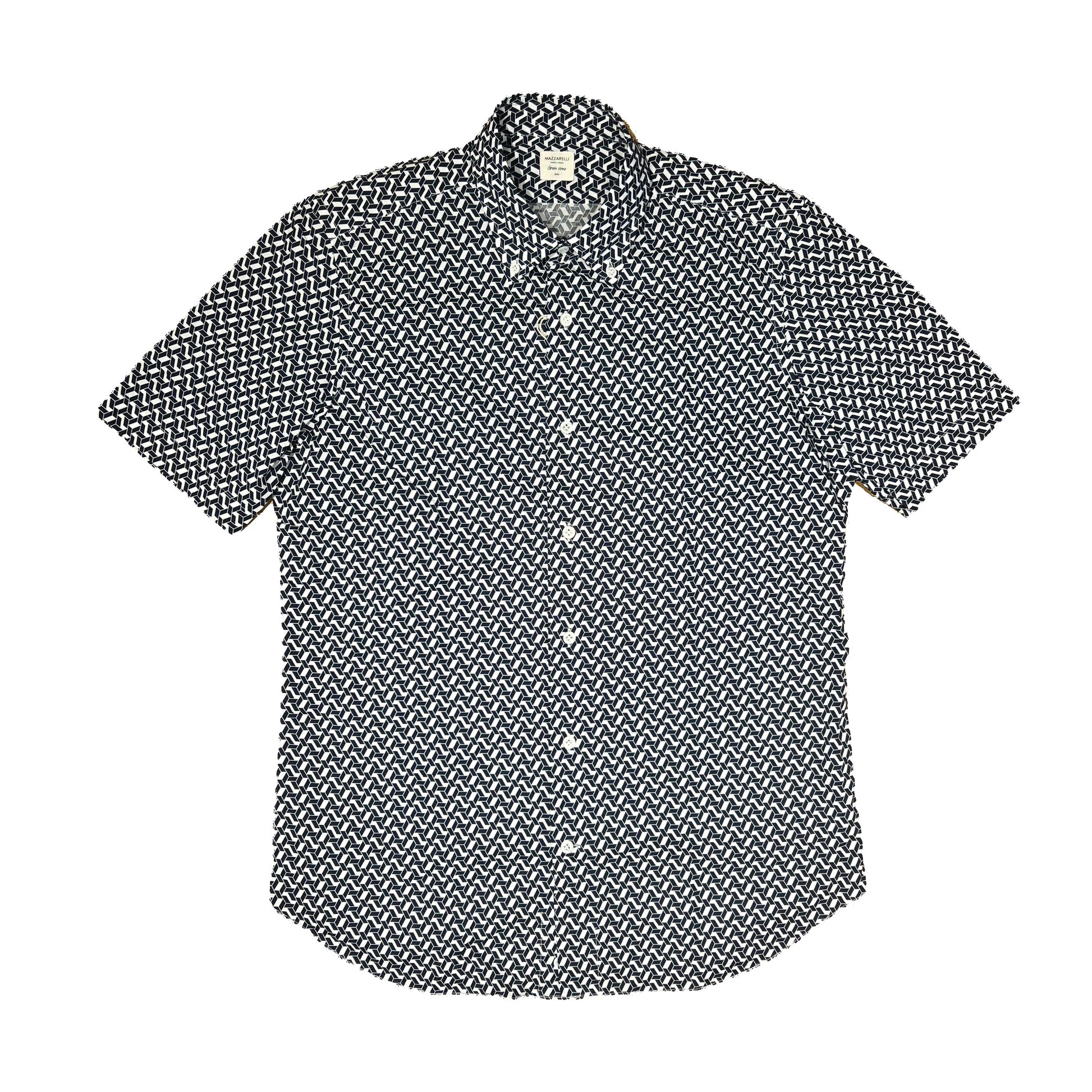 Camisa de manga corta con estampado geométrico Mazzarelli