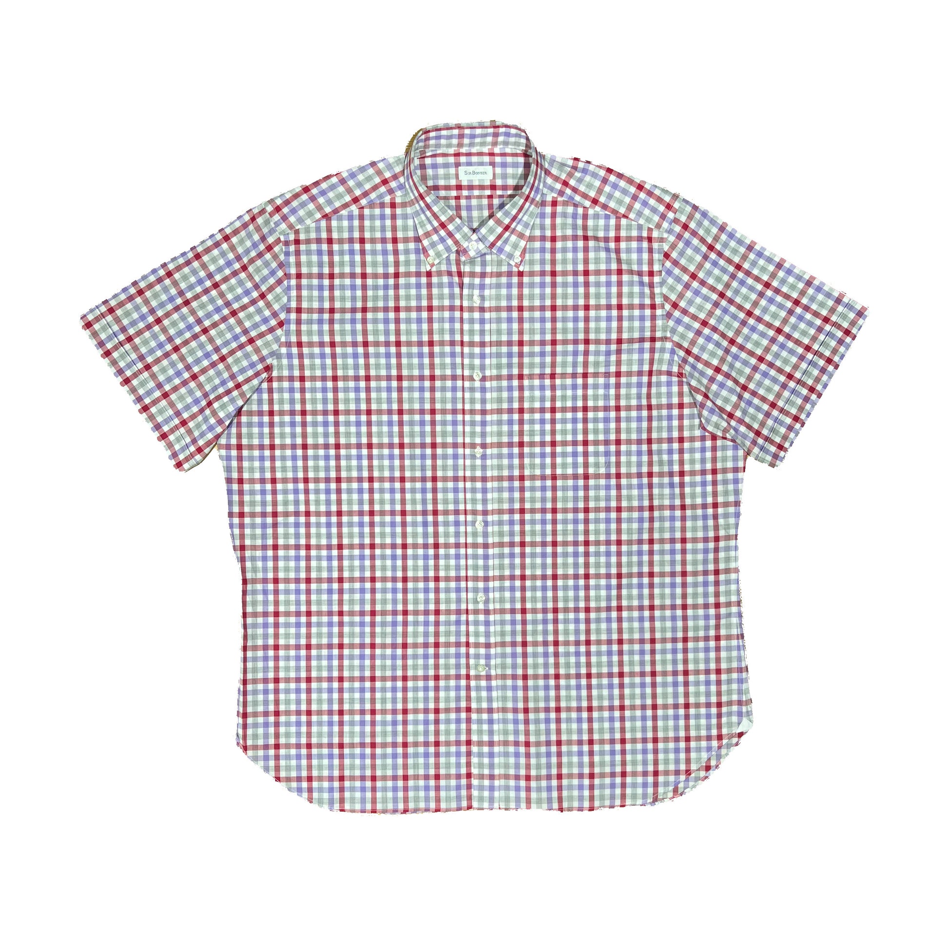 Camisa de manga corta a cuadros multicolor Sir Bosner