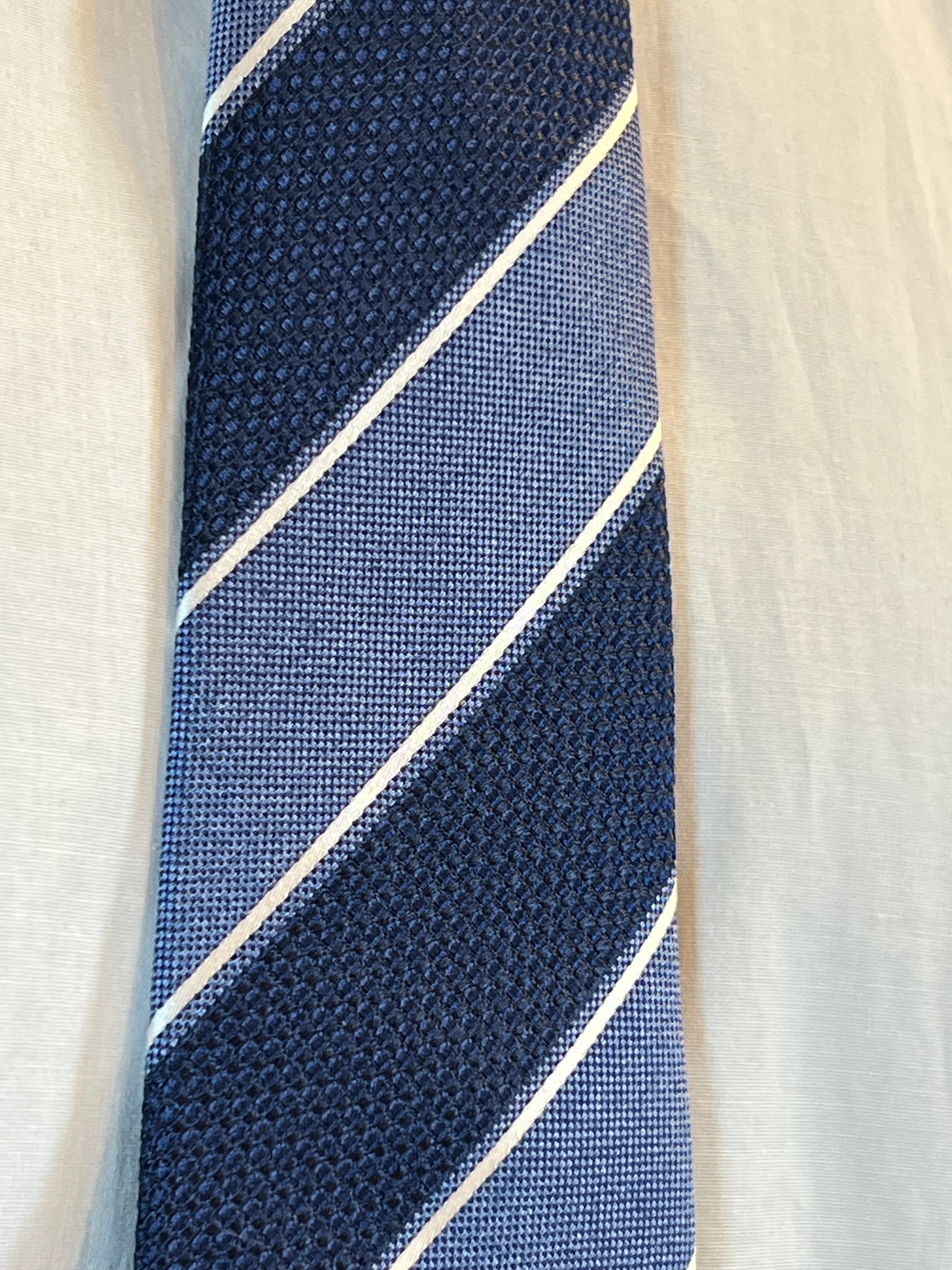 Corbata JB Rayas Azules de Verano