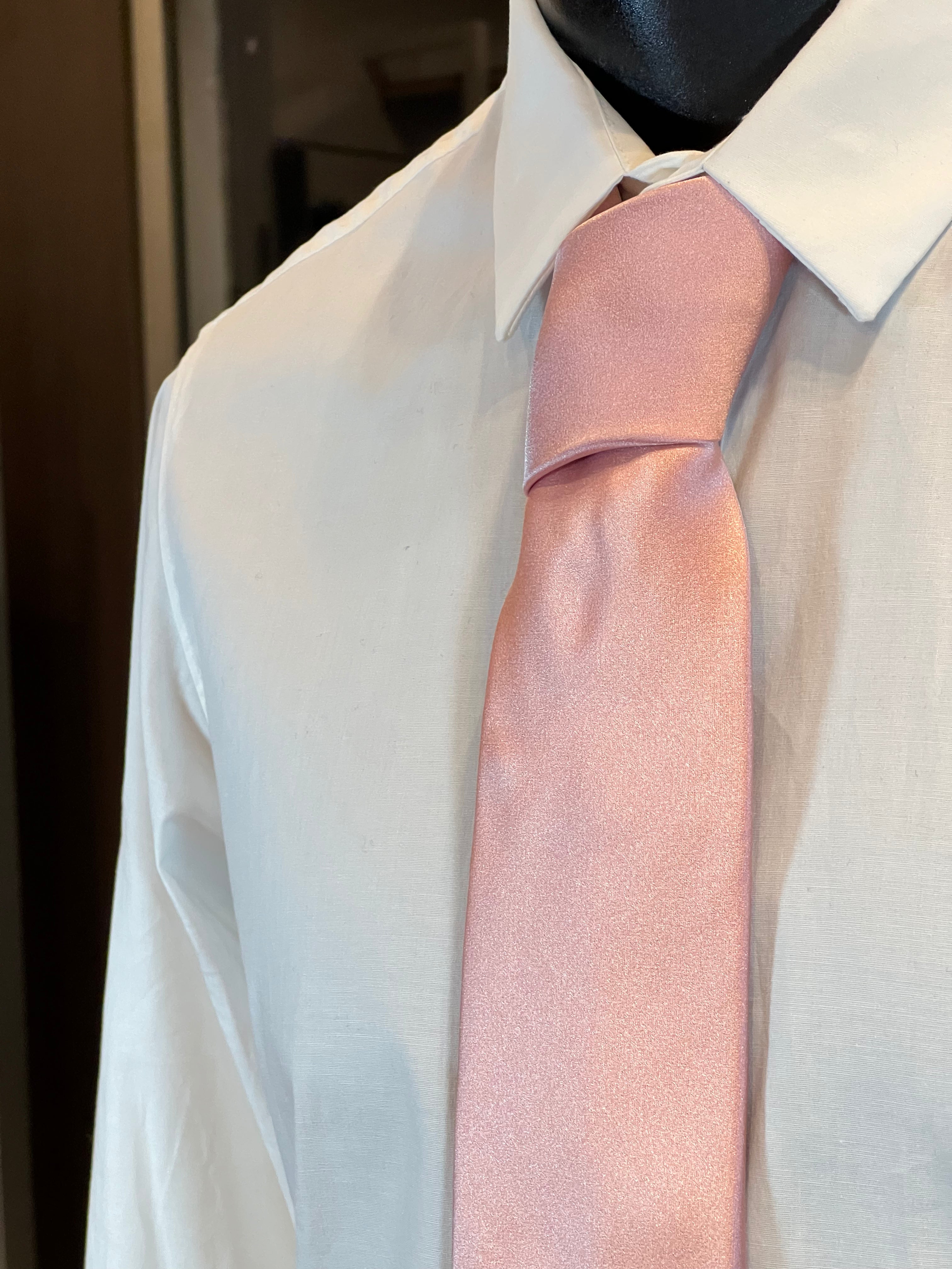 Corbata de Seda JB (Rosa Palo Liso)