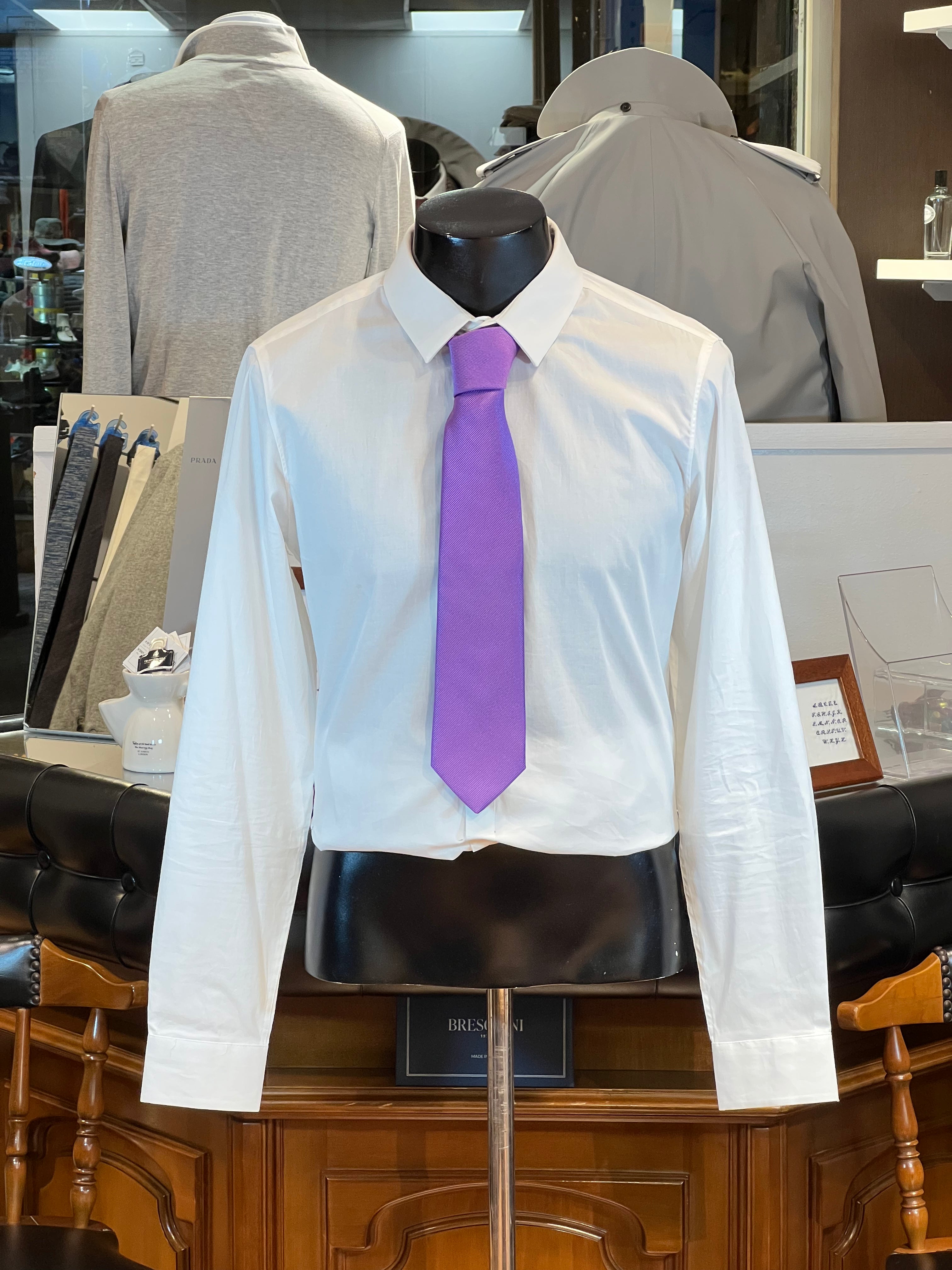 Corbata de Seda Atelier F&B Genève (Morado Eléctrico)