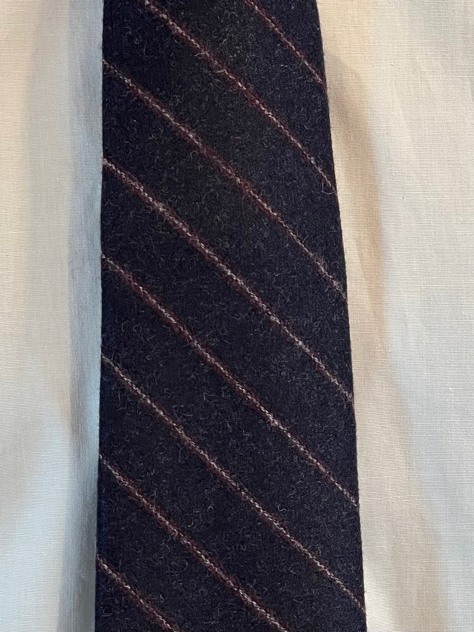 Corbata de Lana y Cachemira John Blond (Rayas de Invierno)
