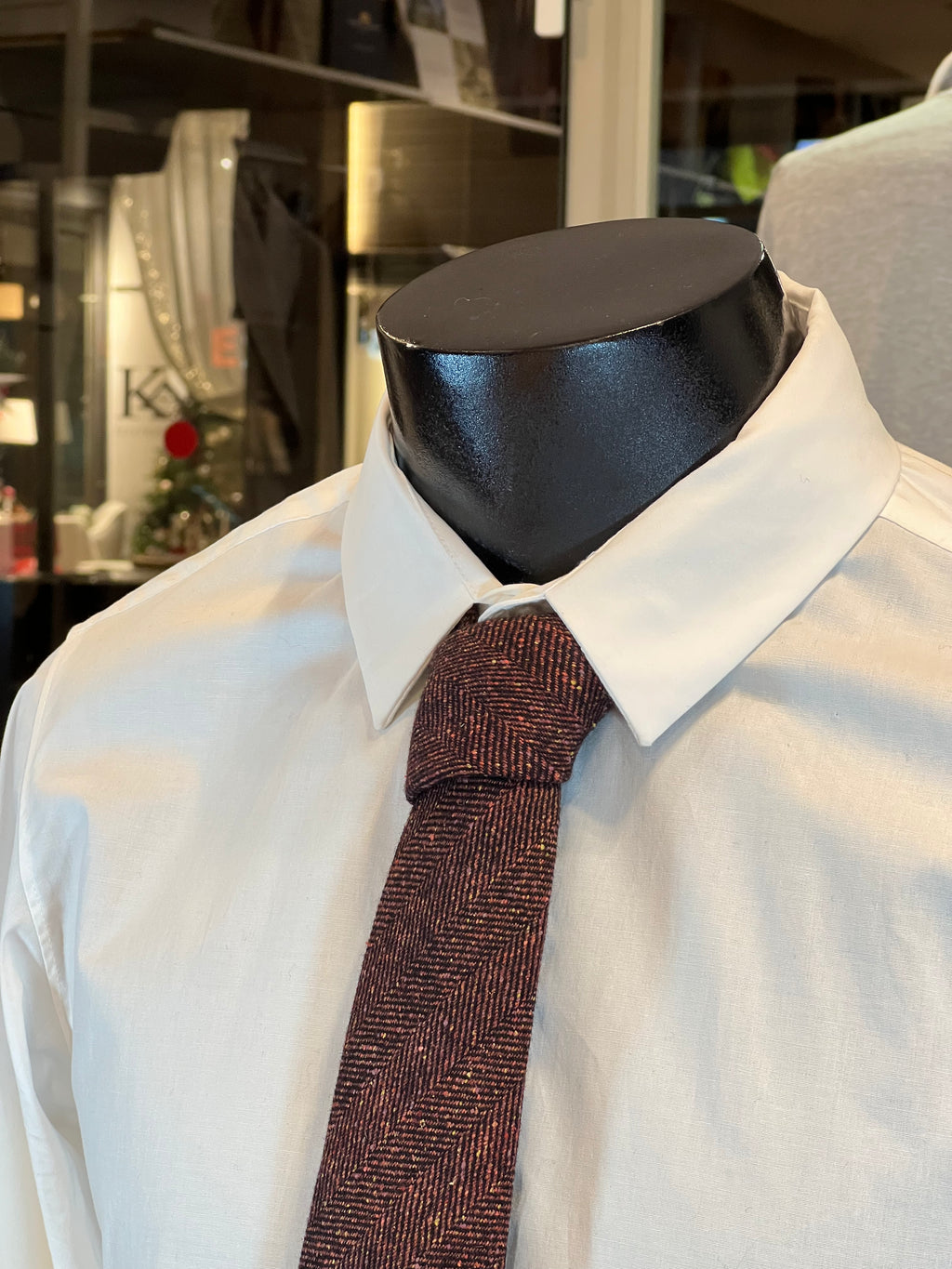 Corbata de Lana y Seda John Blond (Espiga Marrón)