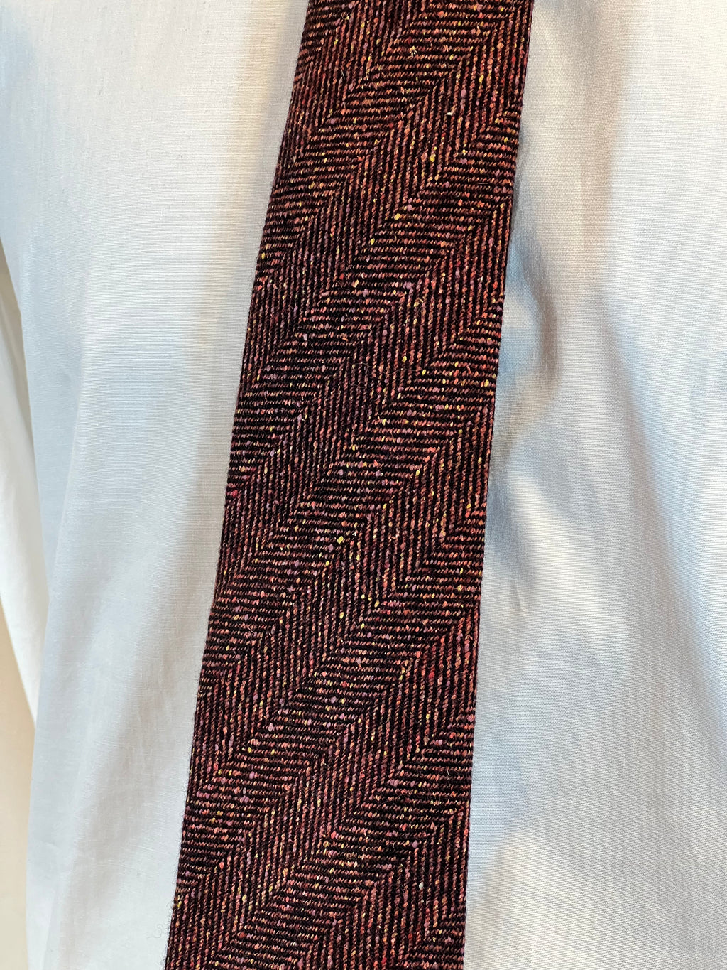 Corbata de Lana y Seda John Blond (Espiga Marrón)