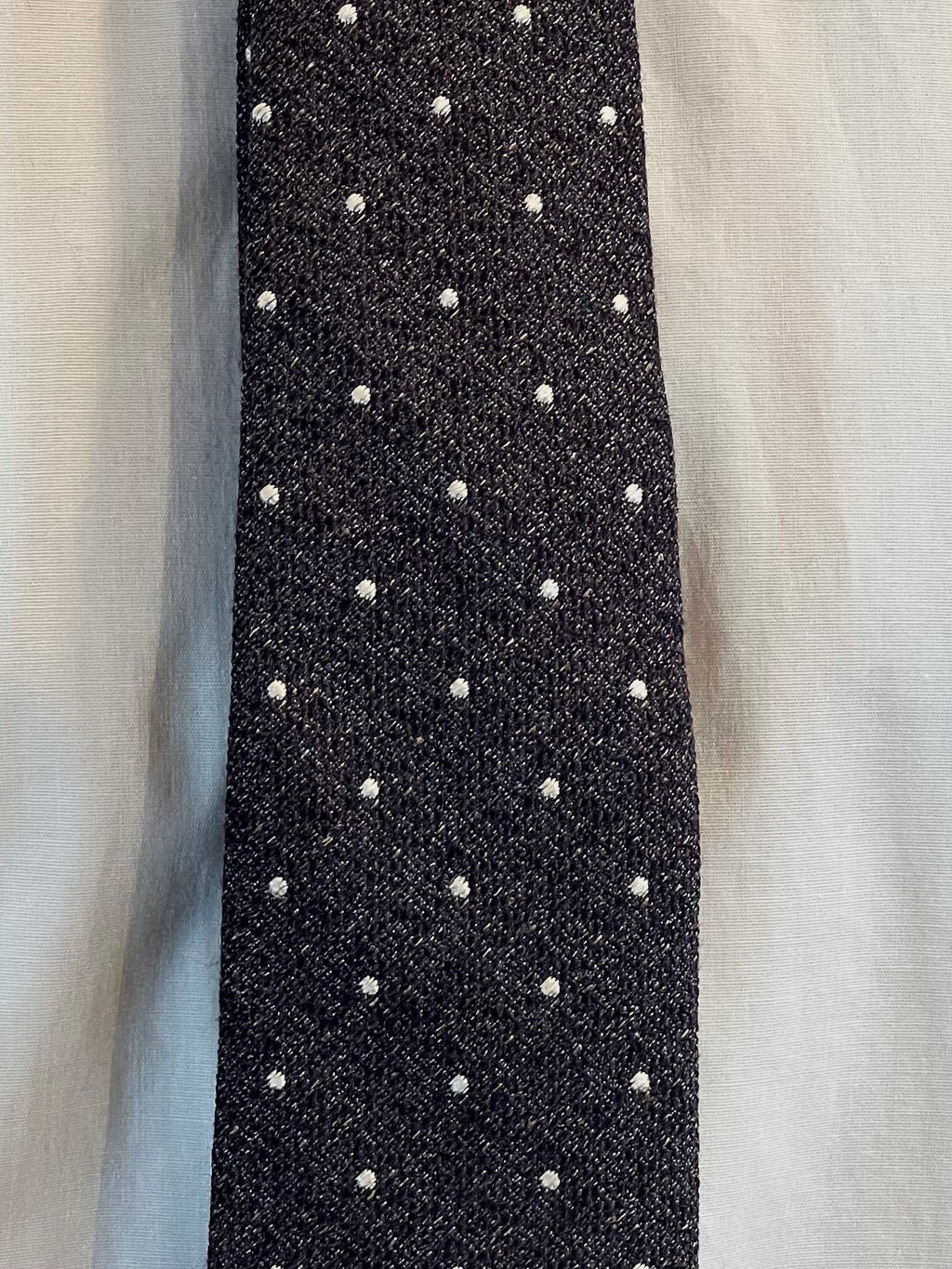Corbata John Blond de Lana y Seda (Lunares)