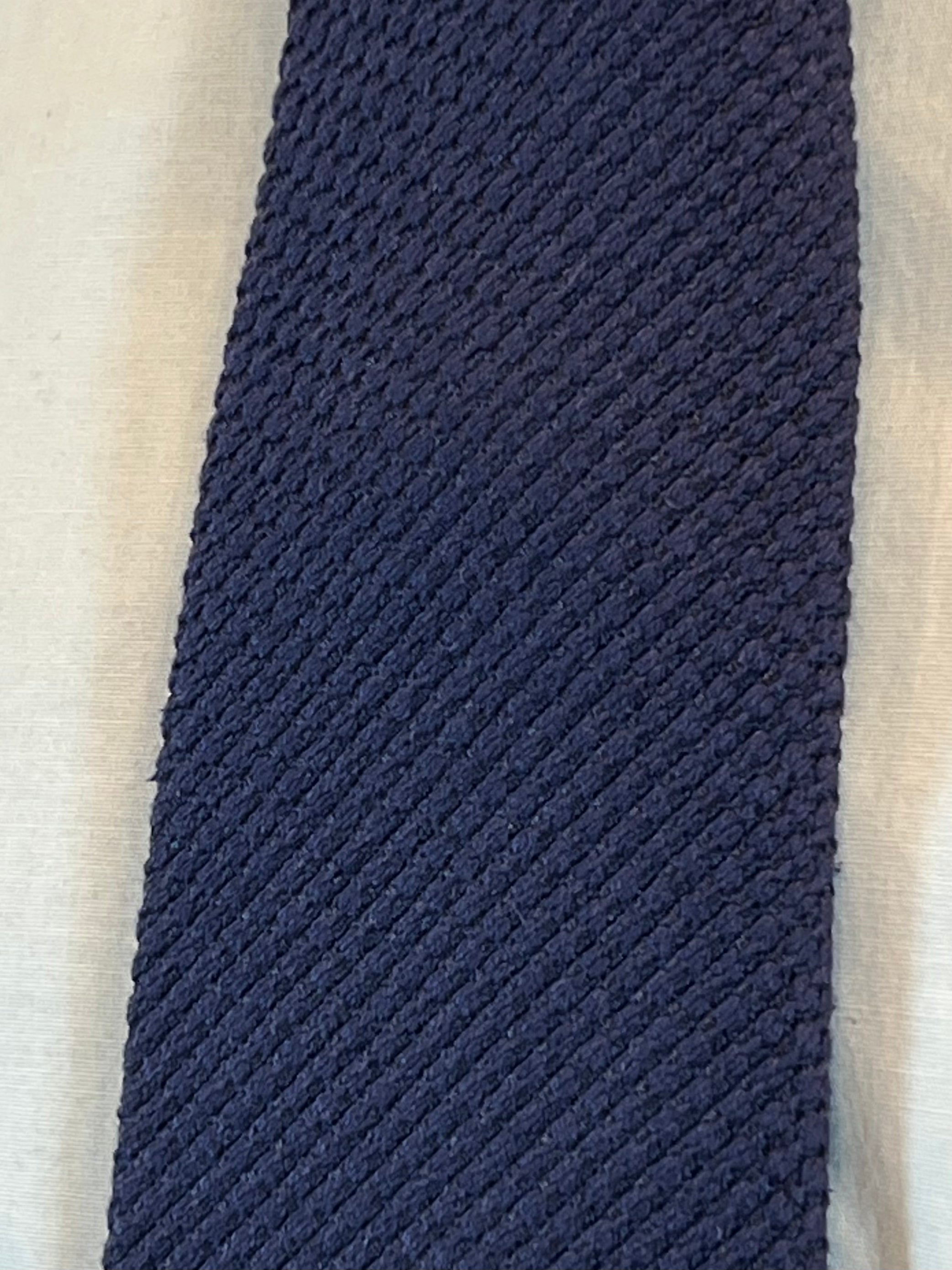 JB Knitted Pure Silk Tie (Navy Blue)