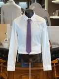Corbata JB de Seda Pura (Malla Geométrica Rosa)