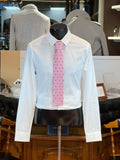 Knitted Tie Atelier F&B Genève (Pastel Pink with Polka Dots)