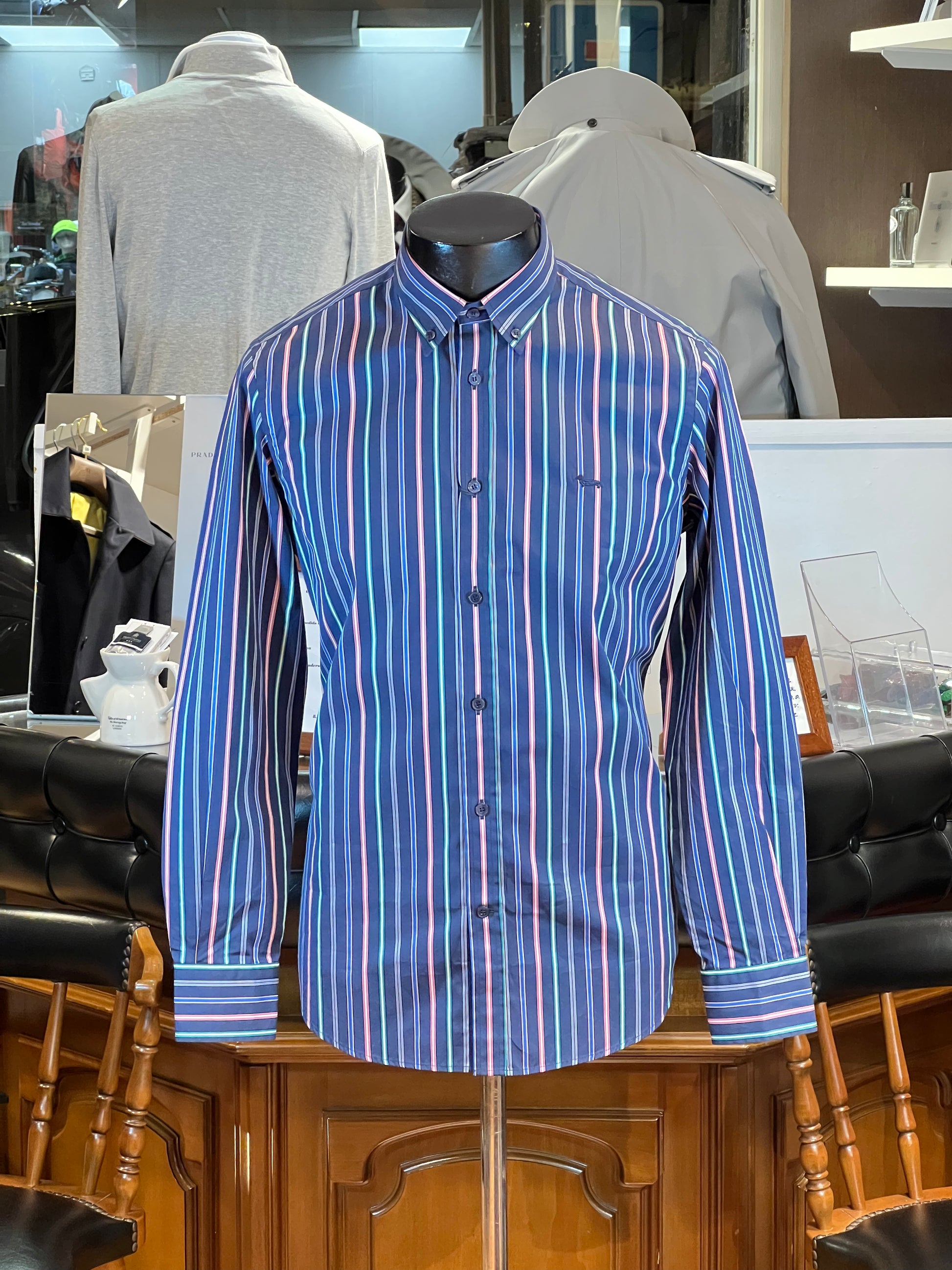 Camisa Harmont & Blaine (Rayas Multicolor Marino)