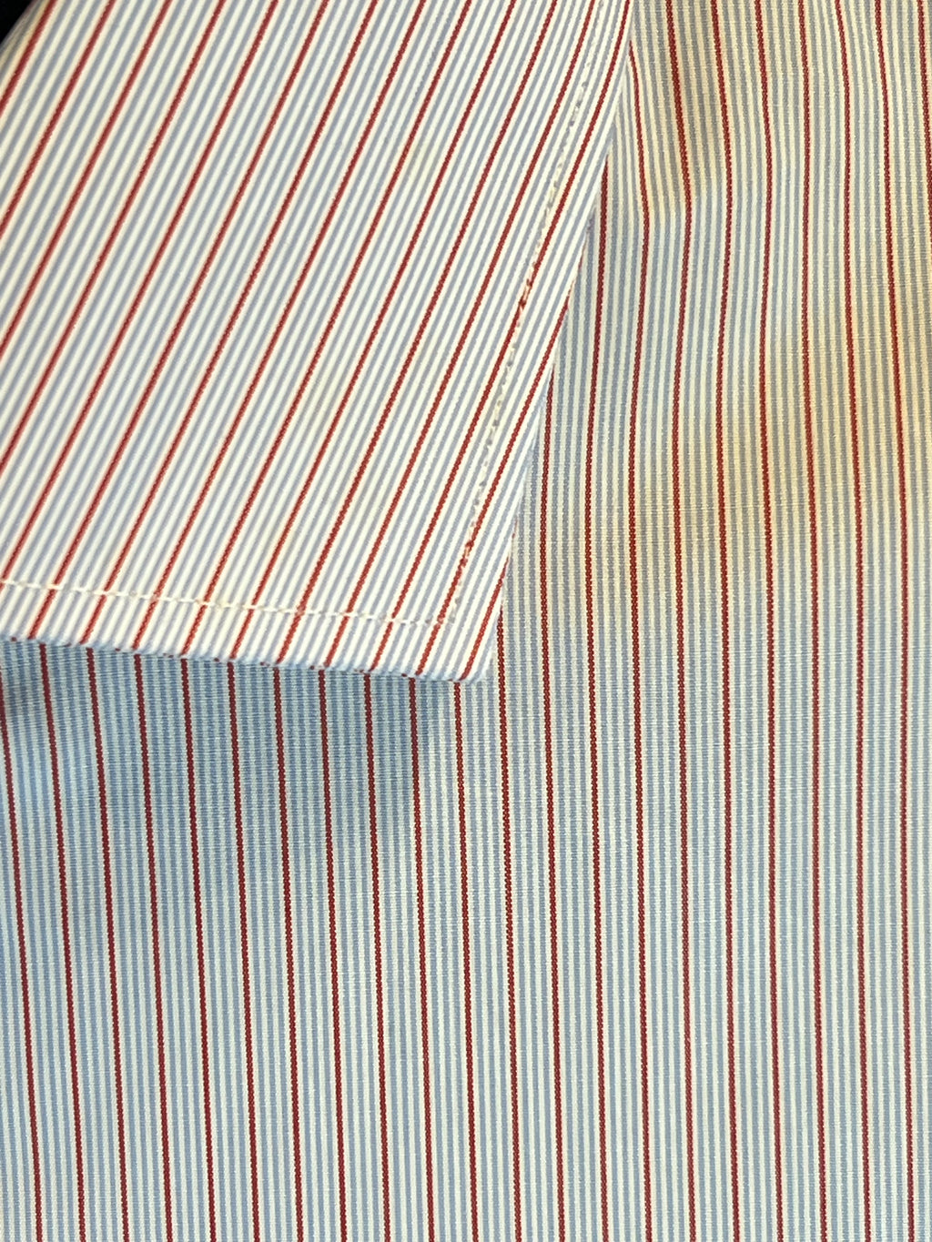 Camisa JB (Rayas Fino Rojo/Azul)