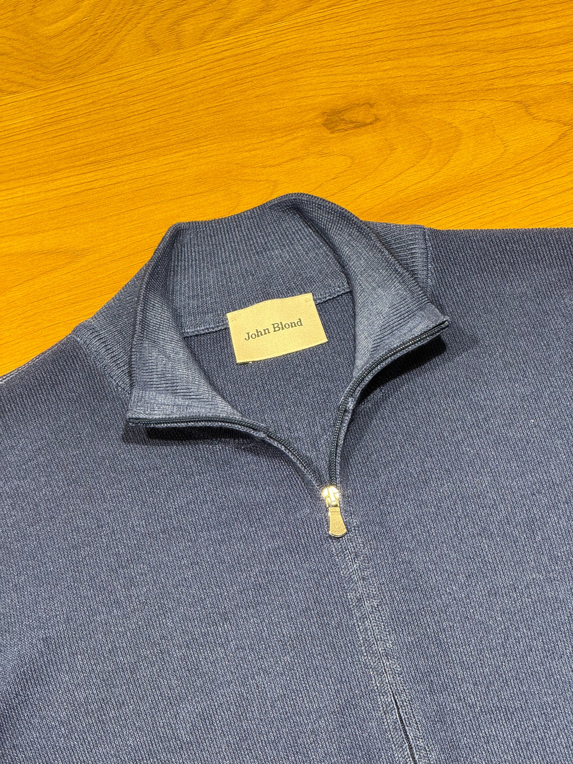 Virgin Wool JB Full-Zip Sweater