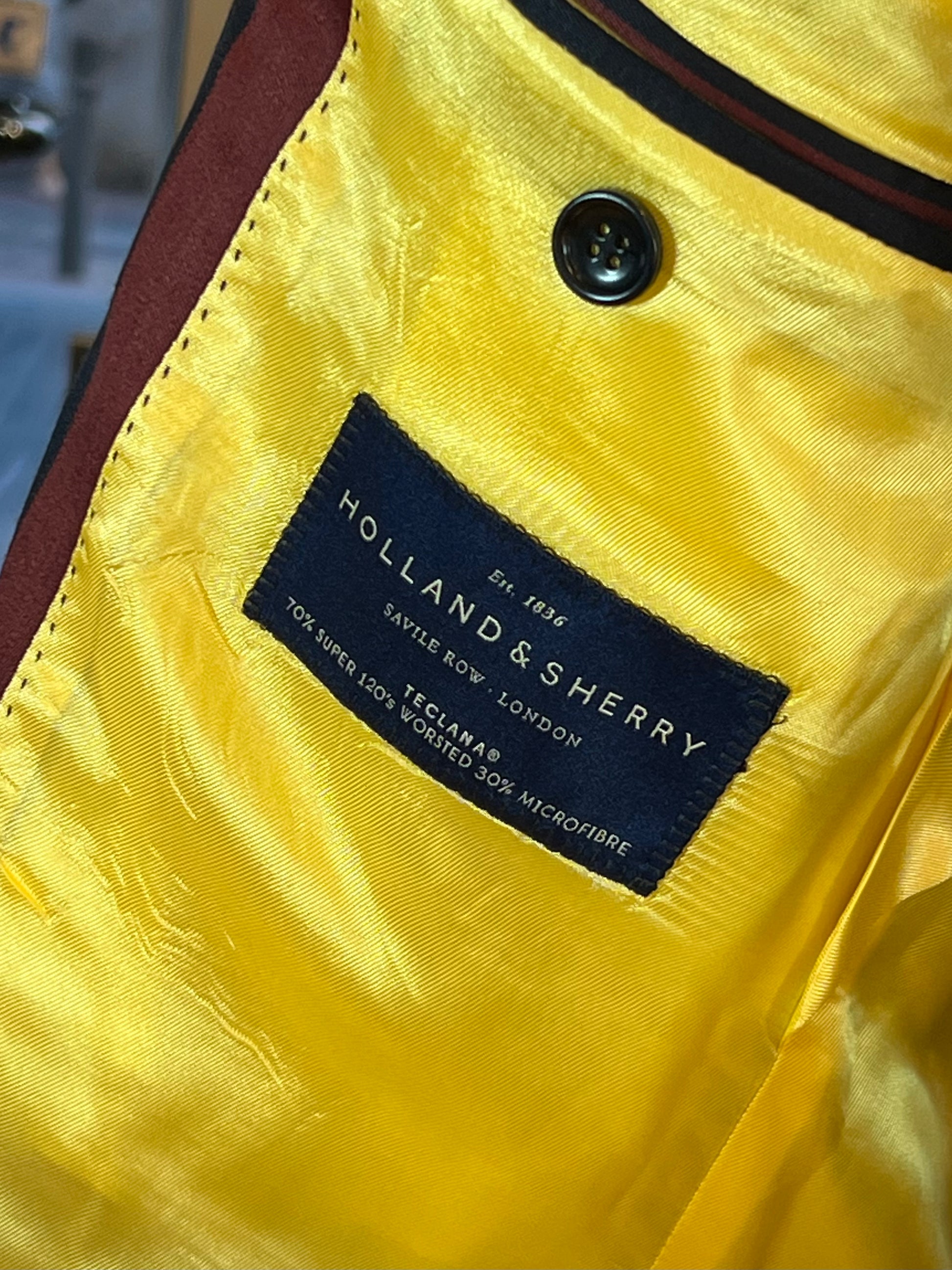 Americana a rayas Holland & Sherry – Tecla™ Super 120’s