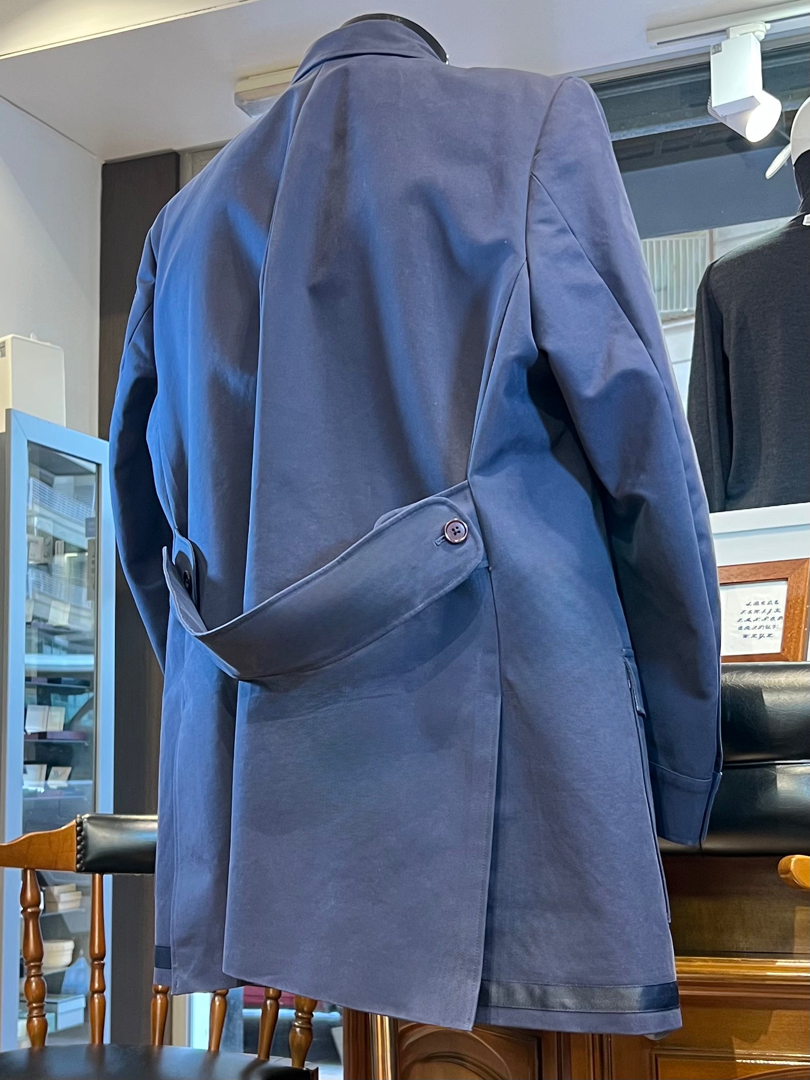 Abrigo azul marino Loro Piana – Algodón italiano 100%