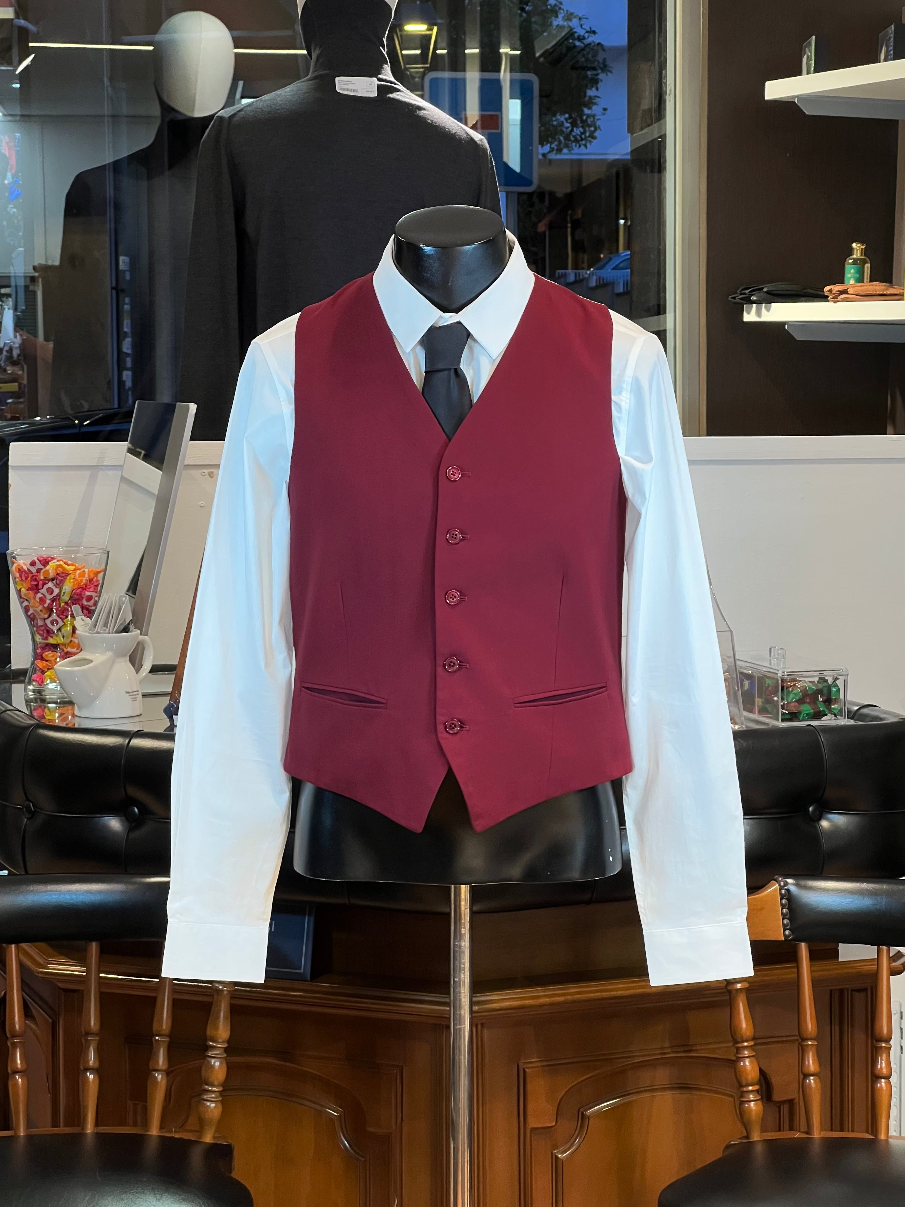 JB Red Velvet Vest