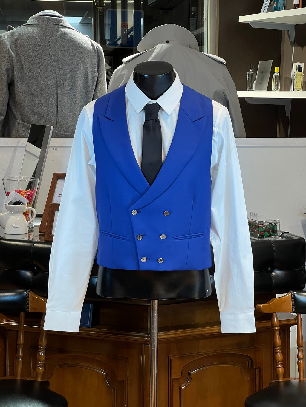 Chaleco JB Azul Pico Cruzado