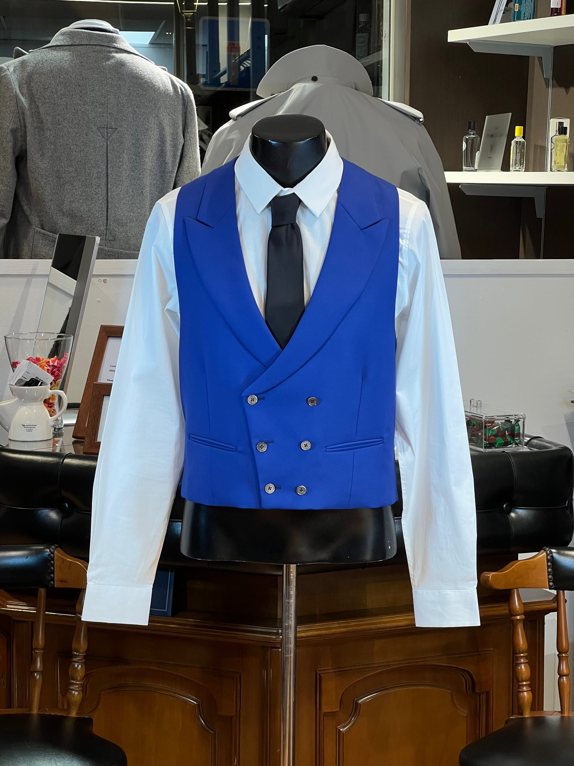 Chaleco JB Azul Pico Cruzado