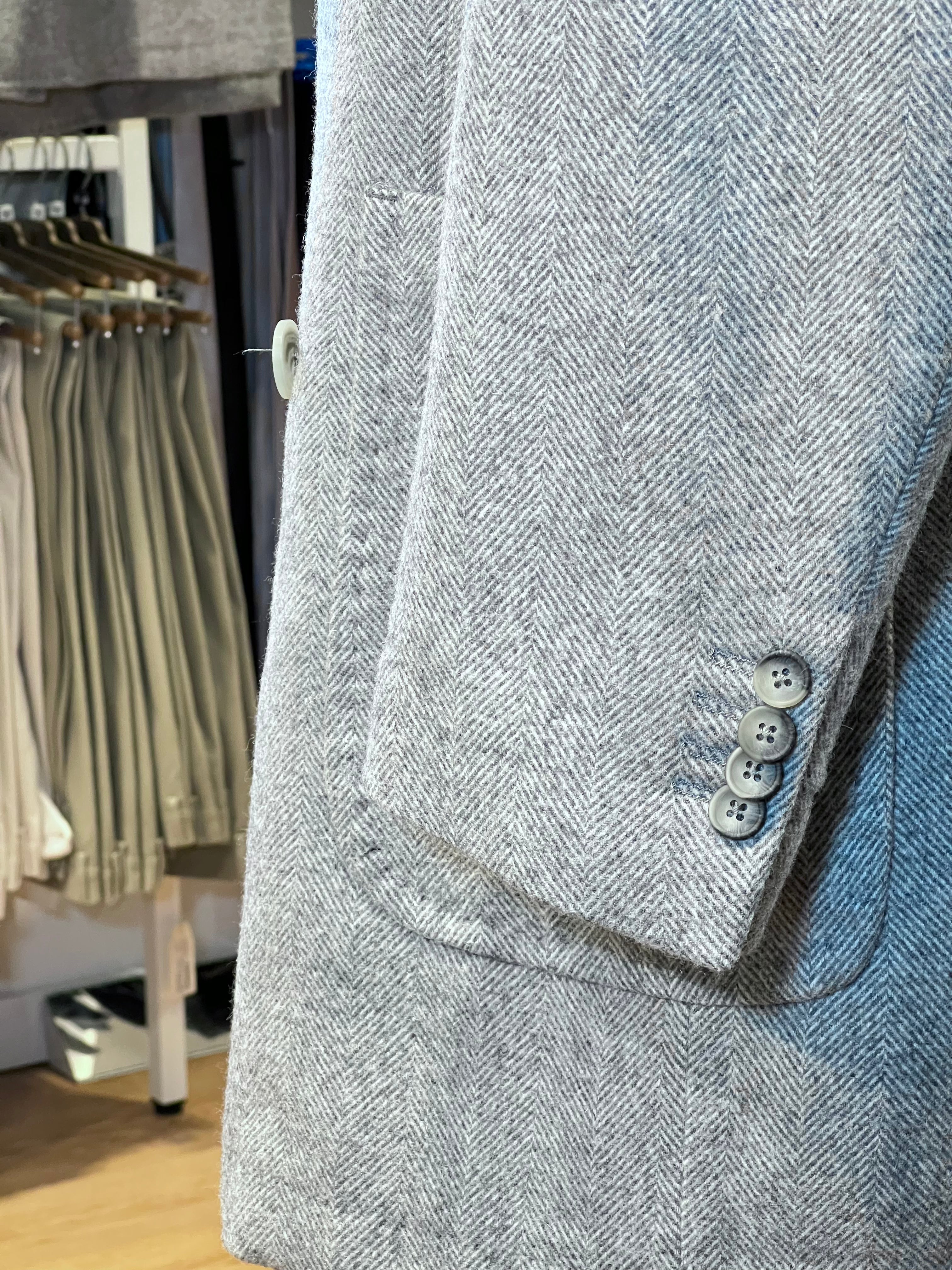 Double-breasted wool coat
